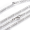 304 Stainless Steel Figaro Chain Necklaces NJEW-E143-12P-2