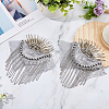 SUPERFINDINGS 2Pcs Iron Fashion Tassel Epaulette FIND-FH0008-10A-4