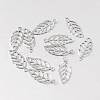 Non-Tarnish Hollow Leaf 316 Surgical Stainless Steel Filigree Charms X-STAS-M258-06-1