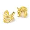 Brass Micro Pave Clear Cubic Zirconia Cuff Earrings for Women EJEW-I305-06G-2
