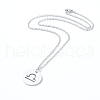 304 Stainless Steel Pendant Necklaces NJEW-E147-11P-2