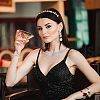 1Pc Zinc Alloy Bib Necklaces NJEW-FG0001-08-5