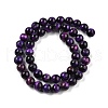 Natural Purple Tiger Eye Beads Strands G-F591-18-8mm-5