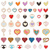 SUNNYCLUE 2 Sets Valentine's Day Theme Alloy Enamel Pendants VALE-SC0001-01-1