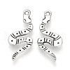 Tibetan Style Alloy Pendants X-TIBEP-Q076-046AS-RS-1