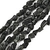 Raw Rough Natural Black Tourmaline Beads Strands G-M453-A01-02-2