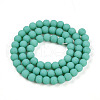 Opaque Glass Beads Strands GLAA-T032-P6mm-MD12-2