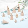 Fingerinspire 10Pcs 5 Style Wooden Ring Displays RDIS-FG0001-18-5