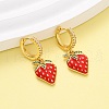 Brass Micro Pave Cubic Zirconia Hoop Earrings EJEW-D322-10G-2