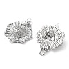 Rack Plating Brass Micro Pave Cubic Zirconia Pendants KK-K333-80P-2