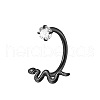 304 Stainless Steel Pave Clear Cubic Zirconia Hoop Lip Rings FS-WG12464-03-2