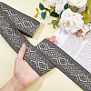 Polyester Jacquard Rhombus Ribbons OCOR-WH0082-141B-3