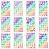 12Pcs 12 Styles PET Plastic Drawing Painting Stencils Templates AJEW-WH0165-23-1