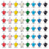   48Pcs 8 Colors Alloy Enamel Beads FIND-PH0021-99-1