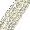 Electroplate Glass Beads Strands EGLA-L015-HP-B06-1