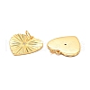 Brass Micro Pave Clear Cubic Zirconia Pendants X-ZIRC-P086-11G-3