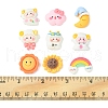 70Pcs Opaque Resin Cabochons CRES-FS0001-06-6