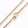 304 Stainless Steel Rolo Chain Necklaces NJEW-F248-20A-G-2