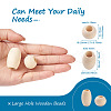Natural Wooden Beads WOOD-TA0001-48-3