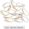 Brass Earring Hooks KK-FH0001-15-4