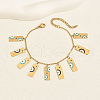 Stainless Steel Enamel Charm Bracelets for Women JX2078-5