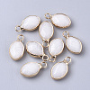 Natural White Jade Pendants G-S359-014E-1