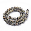 Natural Dalmatian Jasper Beads Strands X-G-S259-24-6mm-2