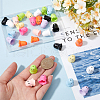 SUNNYCLUE 36Pcs 9 Colors Opaque Acrylic Beads MACR-SC0001-61-3