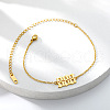 201 Stainless Steel Figure Link Chain Anklets for Women FS-WG978BB-07-1