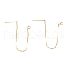 Brass Stud Earring Findings KK-K251-04G-1