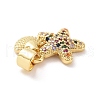 Brass Micro Pave Cubic Zirconia Charms KK-G444-02G-03-3