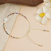 Natural Mixed Gemstone Beads Braided Bead Bracelets HV8376-3