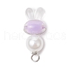 Rabbit Acrylic Pendants PALLOY-JF03724-3