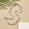 Natural Supper 7 Rutilated Quartz Chip Beaded Necklaces for Men Women NJEW-G159-01A-3