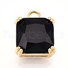 Brass Micro Pave Cubic Zirconia Charms KK-N261-24B-G-1