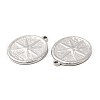 Non-Tarnish 304 Stainless Steel Pendants STAS-E182-17P-2