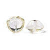 Transparent Spray Painted Glass Beads GLAA-I050-05I-3