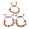 Adjustable Natural Gemstone Braided Bead Bracelets for Women BJEW-U035-02-6