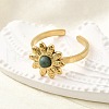 304 Stainless Steel Cuff Rings for Women RJEW-U062-02C-02G-2