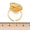 Ocean Theme Brass Cuff Rings RJEW-C135-01G-08-5