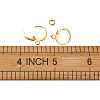 Brass Huggie Hoop Earring Findings & Open Jump Rings KK-TA0007-83G-10