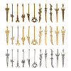 Globleland 66Pcs 3 Colors Zinc Alloy Pendants Set FIND-GL0001-28-1