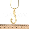 304 Stainless Steel Pendant Necklaces NJEW-P330-01A-G-3