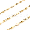 3.28 Feet Brass Handmade Beaded Chains X-CHC-I033-07G-2