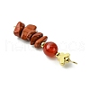 Gemstone Links Connector Charms PALLOY-JF03230-5