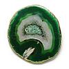 Druzy Natural Brazilian Agate Slice Display Decorations G-R418-136-2