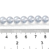 Transparent Electroplate Glass Beads Strands GLAA-T032-T8mm-C17-4