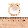 Zinc Alloy & Enamel Stretch Finger Rings for Women RJEW-M101-01A-G-5