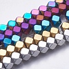 Electroplate Non-magnetic Synthetic Hematite Bead Strands G-K237-15-1