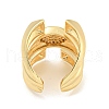 Oval Clear Cubic Zirconia Open Cuff Ring X-RJEW-L121-039G-3